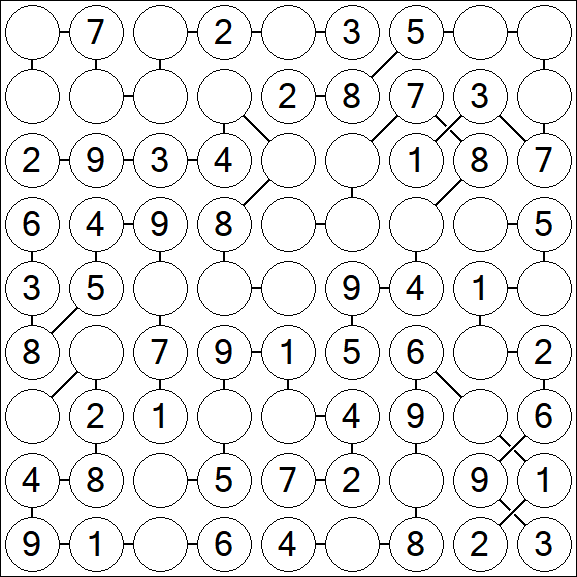 Chain Sudoku - Simple