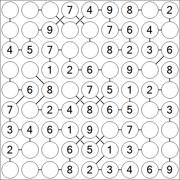 Chain Sudoku - Simple
