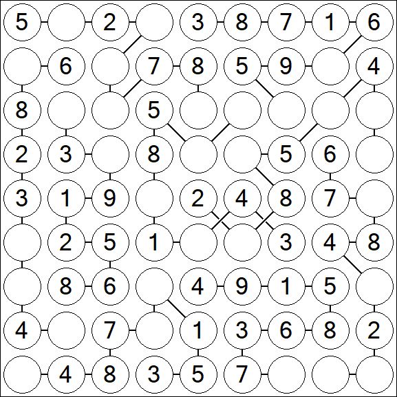 Chain Sudoku - Simple