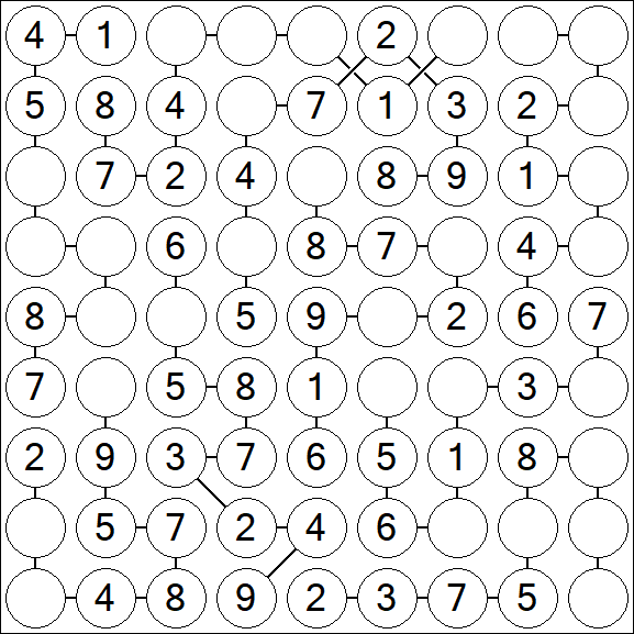 Chain Sudoku - Simple