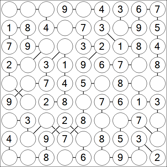 Chain Sudoku - Simple