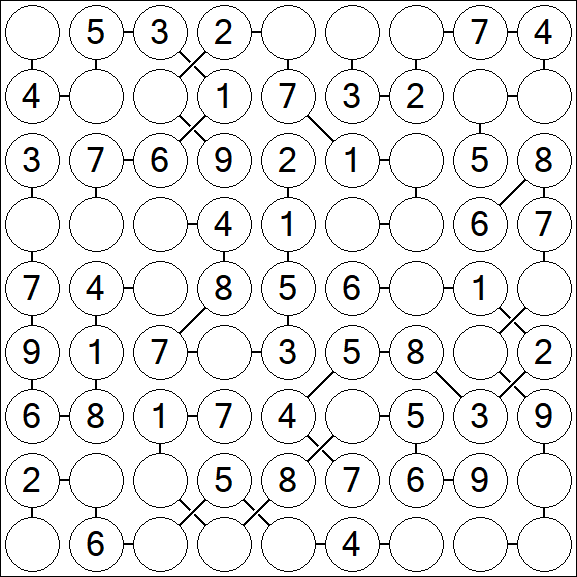 Chain Sudoku - Simple