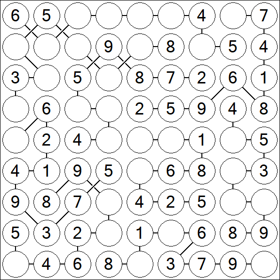 Chain Sudoku - Simple