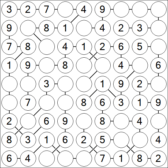 Chain Sudoku - Simple