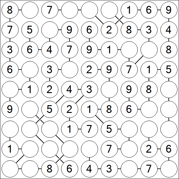 Chain Sudoku - Simple