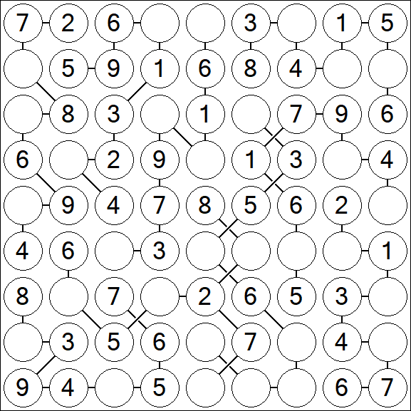 Chain Sudoku - Simple