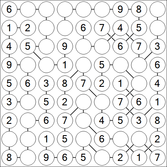 Chain Sudoku - Simple
