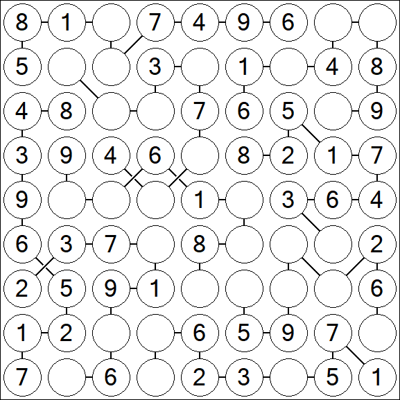 Chain Sudoku - Simple