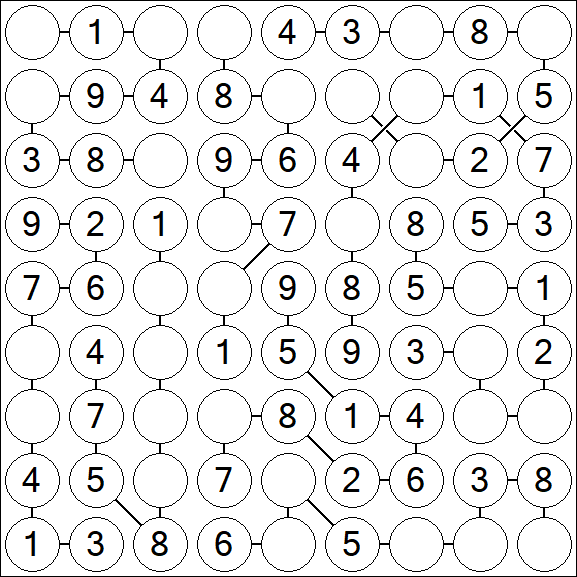 Chain Sudoku - Simple