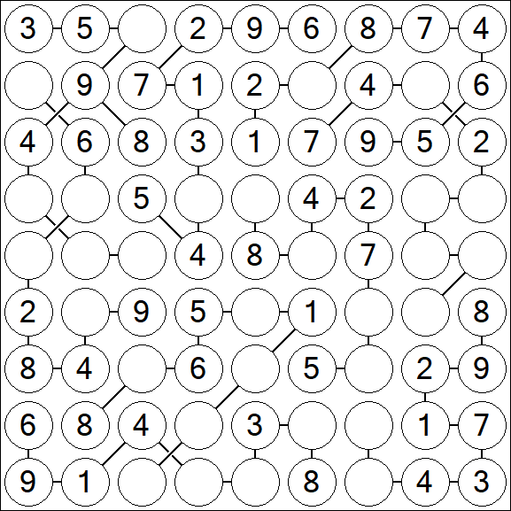 Chain Sudoku - Simple