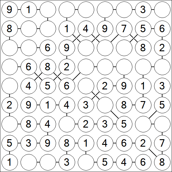 Chain Sudoku - Simple