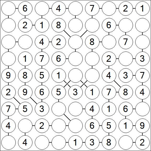 Chain Sudoku - Simple