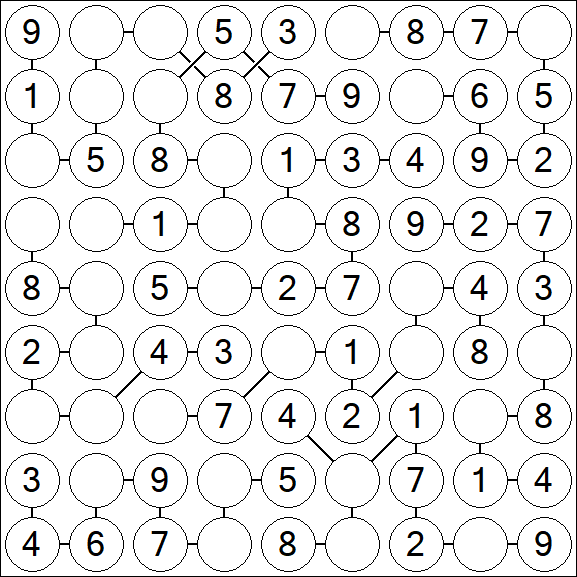Chain Sudoku - Simple