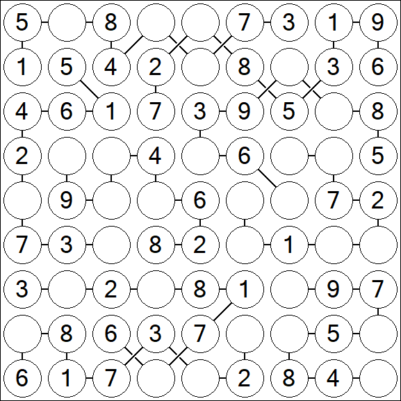 Chain Sudoku - Simple