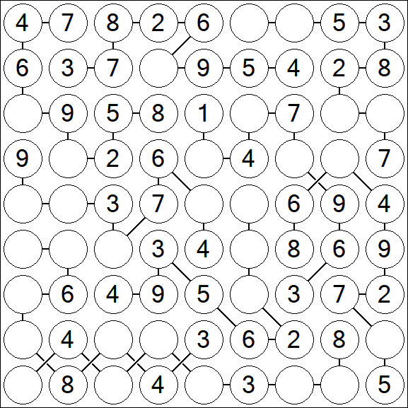 Chain Sudoku - Simple