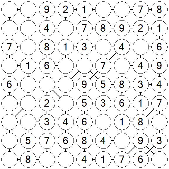 Chain Sudoku - Simple
