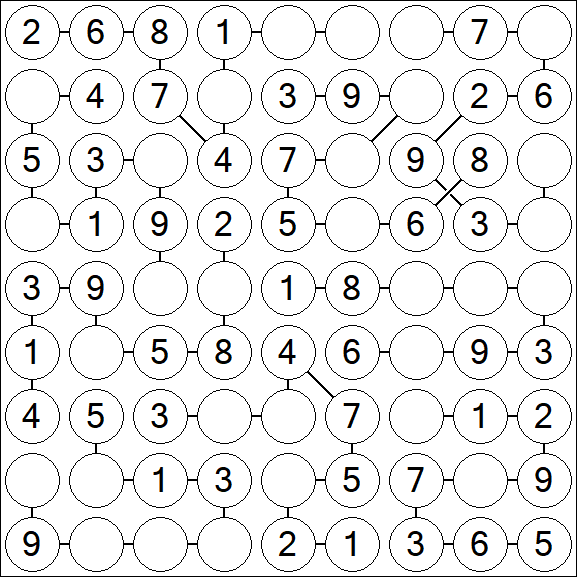 Chain Sudoku - Simple
