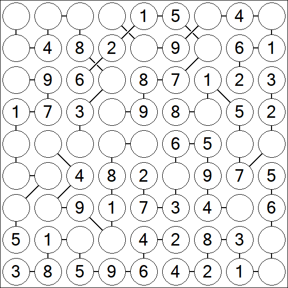 Chain Sudoku - Simple