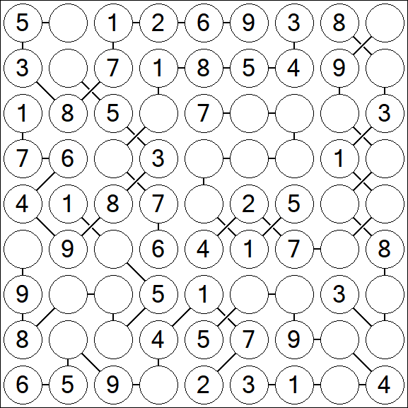Chain Sudoku - Simple