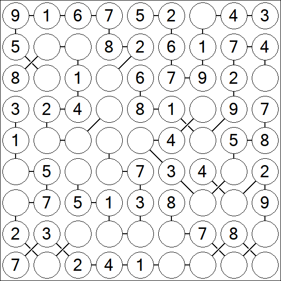Chain Sudoku - Simple