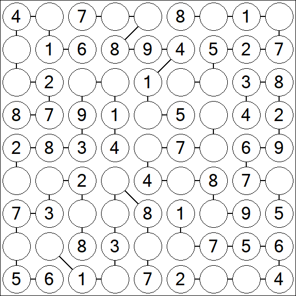 Chain Sudoku - Simple