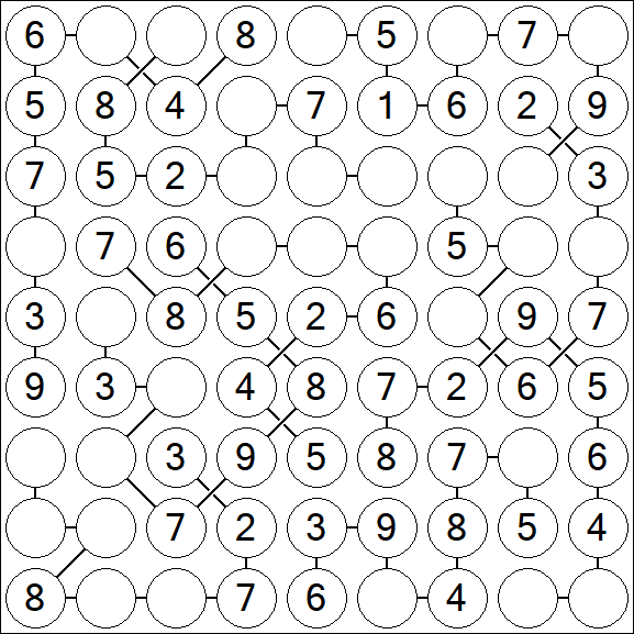 Chain Sudoku - Simple