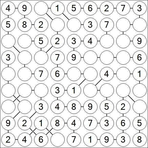 Chain Sudoku - Simple