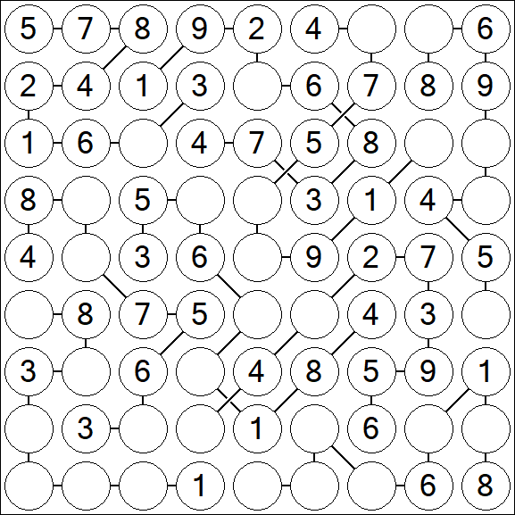 Chain Sudoku - Simple