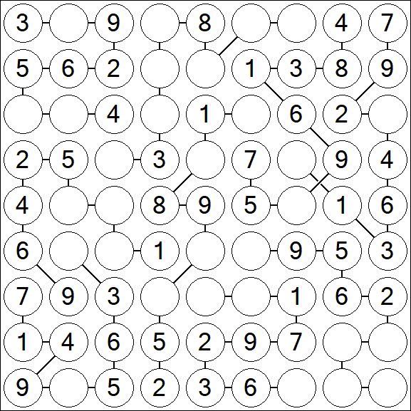 Chain Sudoku - Simple