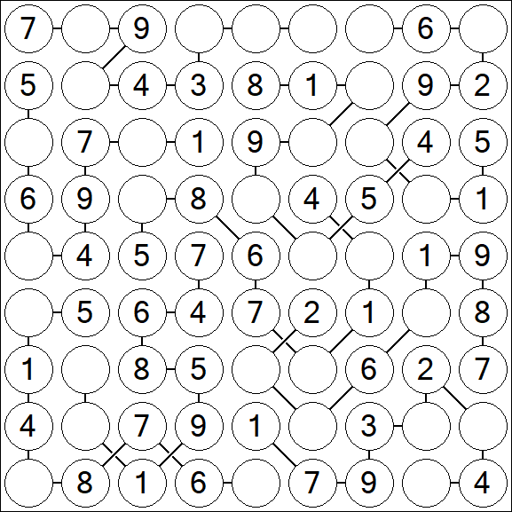 Chain Sudoku - Simple