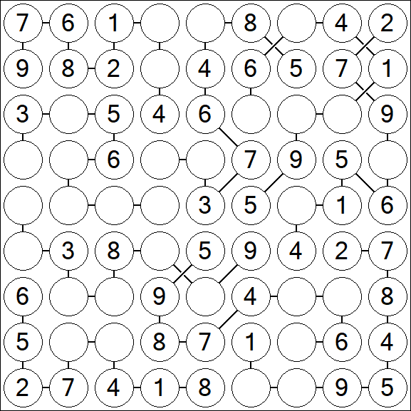 Chain Sudoku - Simple