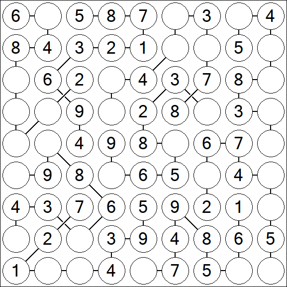 Chain Sudoku - Simple