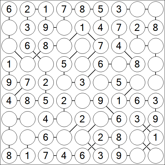 Chain Sudoku - Simple