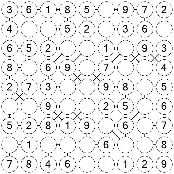 Chain Sudoku - Simple