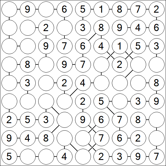 Chain Sudoku - Simple