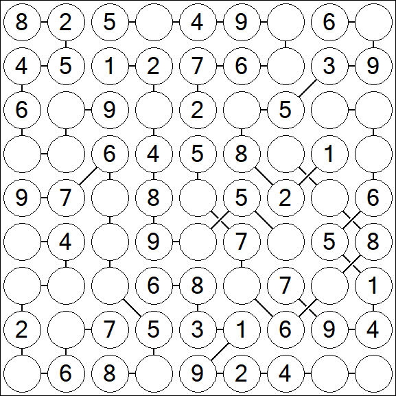 Chain Sudoku - Simple