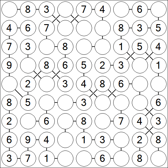 Chain Sudoku - Simple