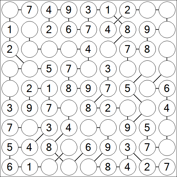 Chain Sudoku - Simple