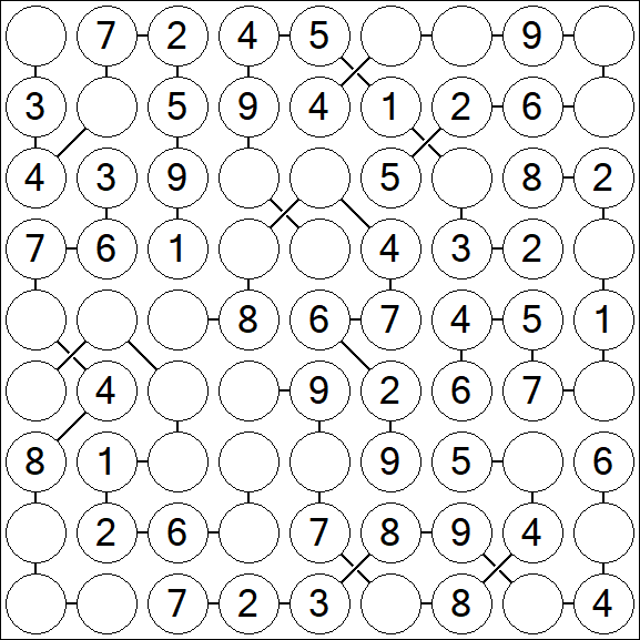 Chain Sudoku - Simple