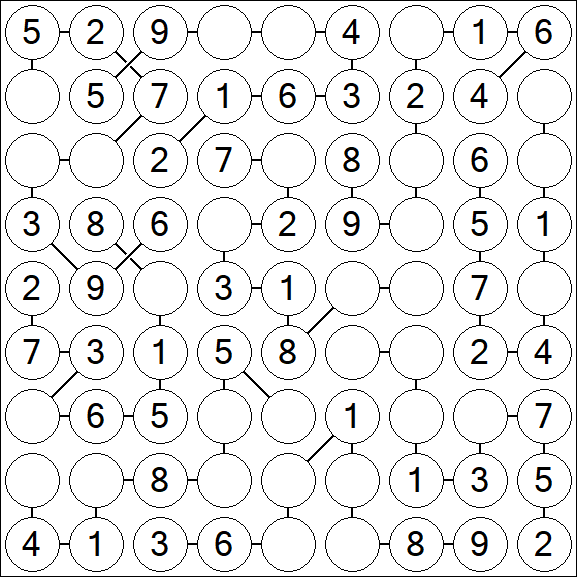 Chain Sudoku - Simple