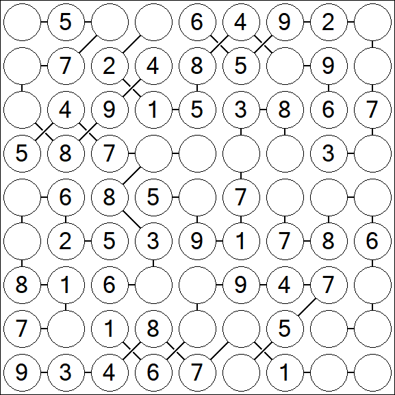 Chain Sudoku - Simple