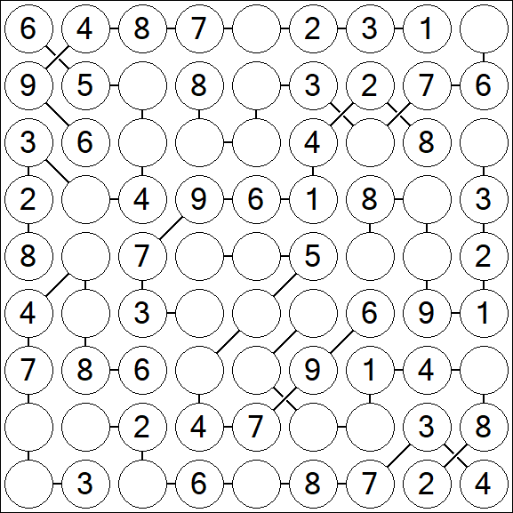 Chain Sudoku - Simple