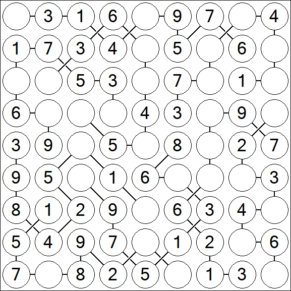 Chain Sudoku - Simple