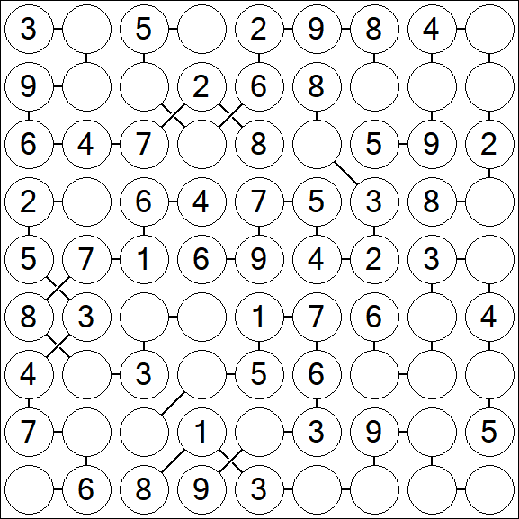 Chain Sudoku - Simple