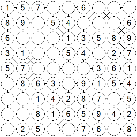Chain Sudoku - Simple
