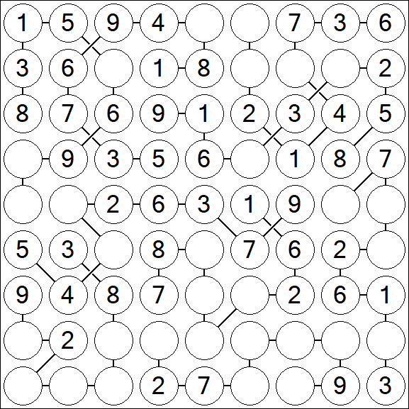 Chain Sudoku - Simple
