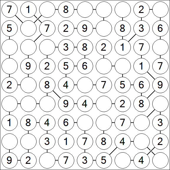 Chain Sudoku - Simple