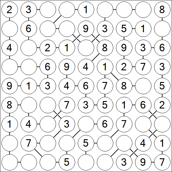 Chain Sudoku - Simple