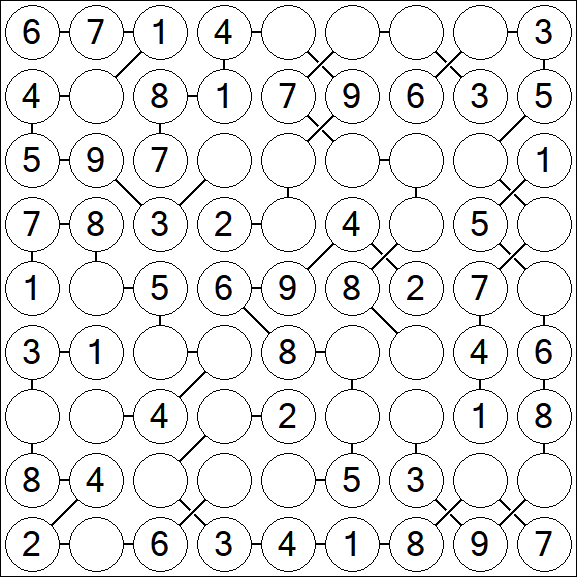 Chain Sudoku - Einfach