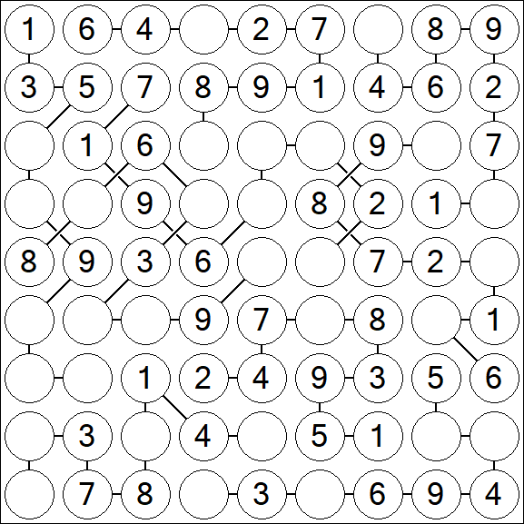 Chain Sudoku - Easy